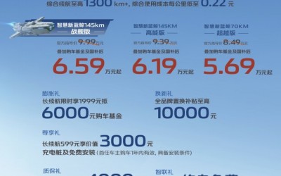 長安逸動PHEV上市，權(quán)益價5.69萬起