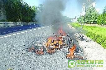 電動車不到5分鐘燒成鐵架子